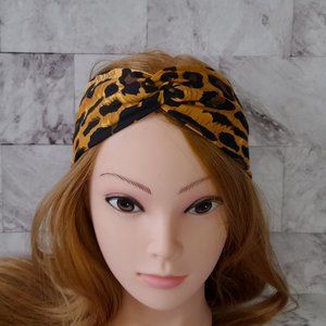 Leopard Print Headband, Twisted Headband